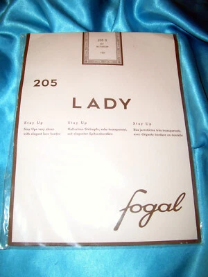 RAR Fogal Lady transparente halterlose Strümpfe 8 den Gr. S blossom Stay Ups OVP - Bild 1 von 2