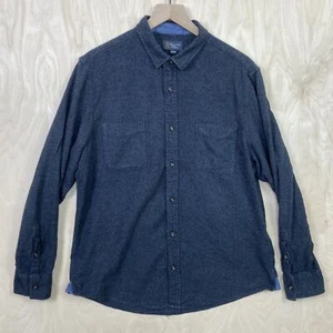 Wallin & Bros Mens Button Up Soft Cotton Grey Greenish XL Shirt - Picture 1 of 12