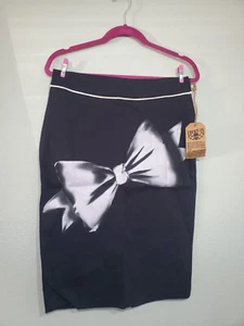 Lucky 13 Apparel Pencil Skirt Women Rockabilly Bow. New With Tags 2xl - Picture 1 of 5