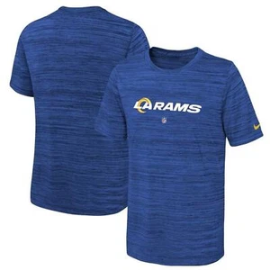 Nike Team Apparel Youth Los Angeles Rams Sideline Velocity Performance T-Shirt - Picture 1 of 2