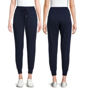 Athletic Works Women's Navy Blue Pockets Soft Jogger Pants, Size Small (4-6) NWT - Picture 1 of 7