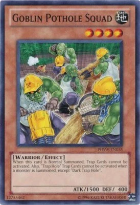 Goblin Pothole Squad PHSW-EN035 Short Print Yu-Gi-Oh Card (U) New - Image 1 of 3
