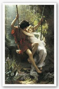 Le Printemps Spring Pierre-Auguste Cot Fantasy Art Print Poster 31x20 - Picture 1 of 1