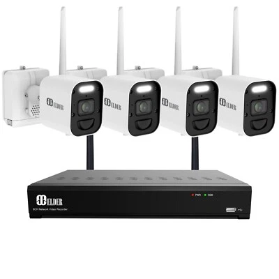Elder 4K Wireless Security Camera System 1TB, Battery WiFi Surveillance Outdoor - Image 1 of 4