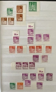 BIZONE 1948 BAUTEN meist ** POSTFRISCH TEILZÄHNUNGEN DOPPELZÄHNUNGEN (23210c - Picture 1 of 2