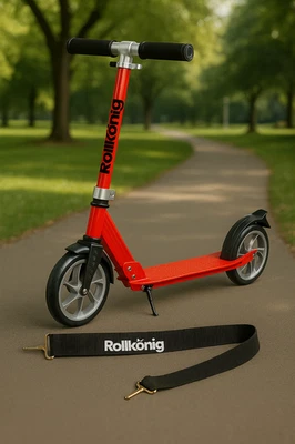 Rollkönig Cityscooter , rot – Tretroller für Kinder & Erwachsene (wie neu) - Bild 1 von 3