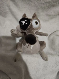 Scrat Ice Age 4 Continental Drift Plüsch Säbel gezahnt Eichhörnchen Augenklappe 7 Zoll Spielzeug - Bild 1 von 3