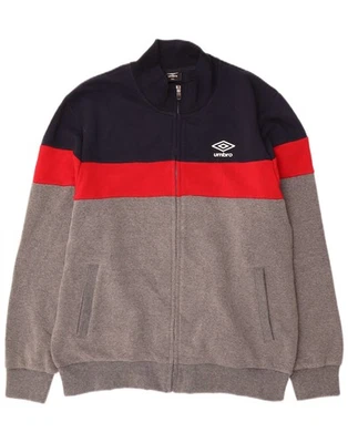 UMBRO Hombres Chándal Top Chaqueta 2XL Multicolor Bloques de Colores Algodón DI05 Foto 1 de 3