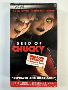 VHS — SEED OF CHUCKY / Factory Sealed Unrated Full Length Screening Copy - Picture 1 of 6