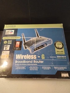 Linksys Wireless-G Broadband Router 2.4GHz (802.11b) 4 Port-WEP Model: WRT54G. - Afbeelding 1 van 3