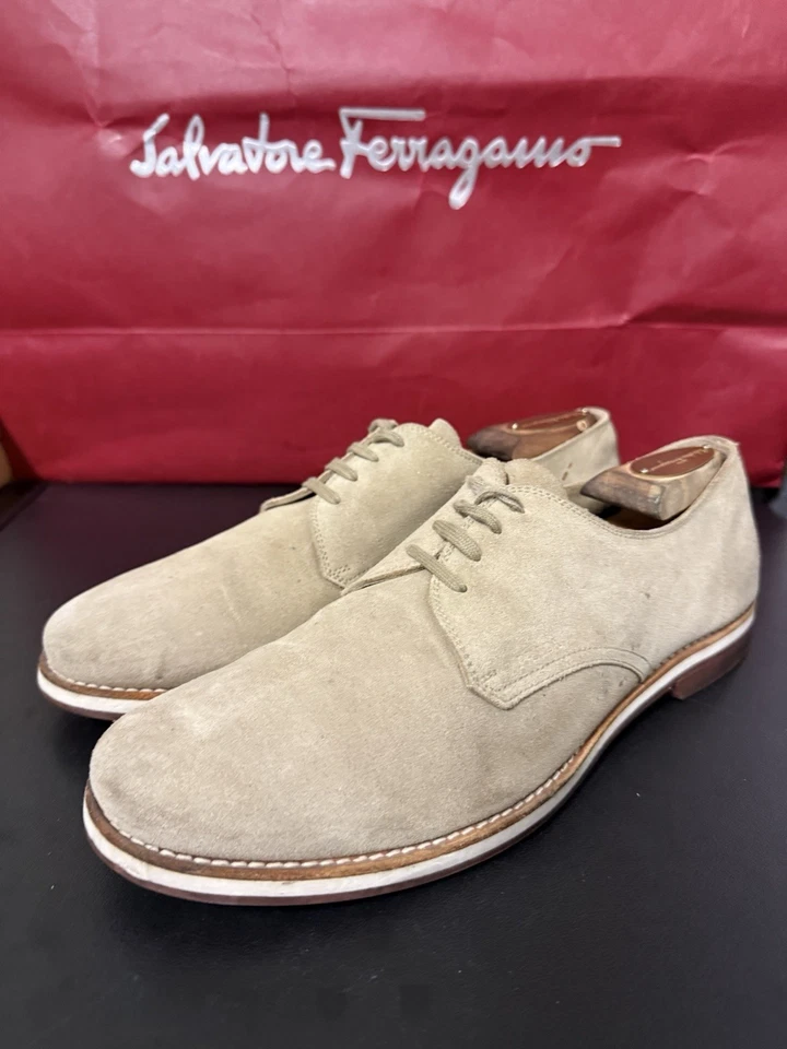 $890 Zapatos Mocasines de Cuero Prada Gris Para Hombres Talla 9 UK / 10 US Hechos en Italia Foto 1 de 4