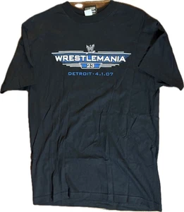 WWE Wrestlemania 23 Event Shirt Double Sided Authentic M 2007 VTG EUC - Picture 1 of 3