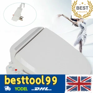 Asiento de inodoro bidé inteligente asiento antibacteriano térmico bidés desodorización automática NUEVO - Imagen 1 de 9