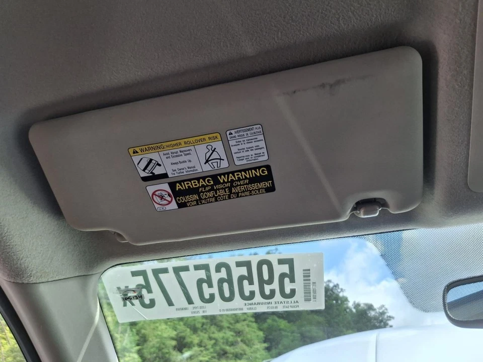 Nissan Rogue Driver 2011 parasol bronceado con iluminación usado OEM 268-11733L Foto 1 de 1