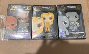 Funko POP! Universal Monsters 08 The Wolfman #11 Cheetara #12 Panthro Enamel Pin - Picture 1 of 2