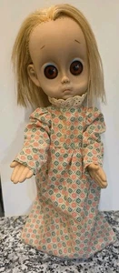 Sehr seltene Vintage 1965 Big Eyes Little Miss No Name Puppe von Hasbro Sammlerstück - Bild 1 von 15