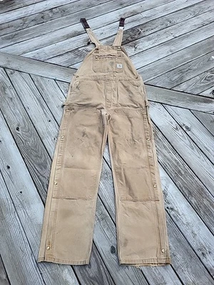 Carhartt Men’s New R37 BRN 38 x 36 Zip To Thigh overalls double lined front - Image 1 of 4