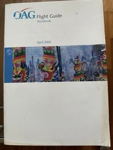 OAG Flight Guide April 2000 Timetable- good condition - Picture 1 of 6