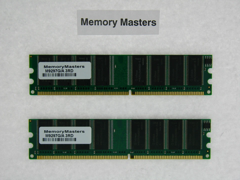 M9297G/A 1GB (2x512MB) PC3200 DDR-400 184pin Memory for Apple PM G5 - Image 1 of 1