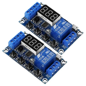 2PCS DC 6-30V 1-Way Relay Module Power-off Trigger Delay Cycle Timer Switch US - Picture 1 of 7