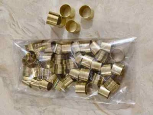 Lot of 10 Brass Collars Ring Shaft Walking Stick-Spare Part Accessories for cane - Picture 1 of 5