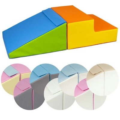 Completo Scivolo Mini set 2 mattoni blocchi schiuma giocattoli bambini - Immagine 1 di 2