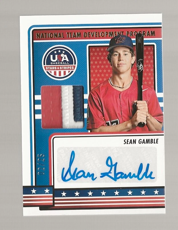 OE1) 2023 Panini USA Stars & Stripes Sean Gamble Auto Patch RC 02/25 - Image 1 of 1