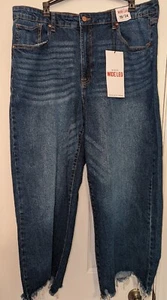 Celebrity Pink Hi-Rise Wide Leg Light Wash Jeans Size 19/34 NEW w/ TAGS - Picture 1 of 6