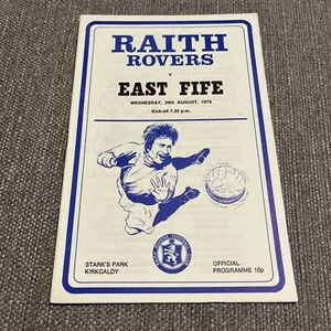 Scottish League Cup Raith v East Fife 29.8.1979 - Picture 1 of 2