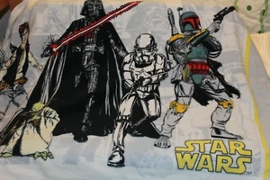 Disney Kohl's Star Wars Boba Fett Luke Han Darth Vader Yoda Towel 52" x 27" - Picture 1 of 4