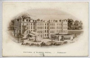 (w7z7) Victoria & Albert Hotelanzeige, TORQUAY, Devon um 1920 - Bild 1 von 1