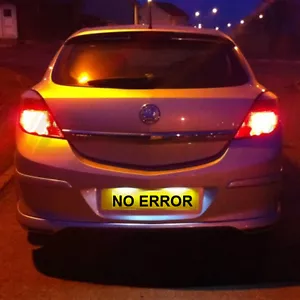 *ASTRA H VXR CORSA ICE WEISS LED NUMMERNSCHILD GLÜHBIRNEN CANBUS - Bild 1 von 2