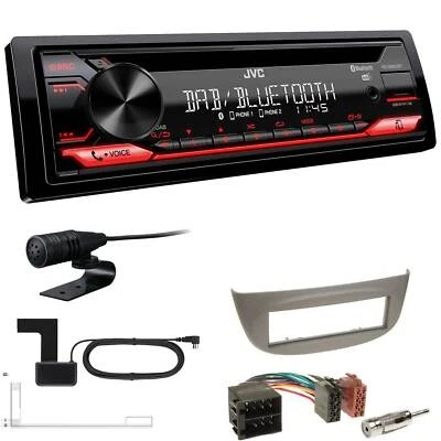 JVC KD-DB622BT DAB inkl Antenne Bluetooth USB Set für Renault Wind hellgrau - Bild 1 von 4