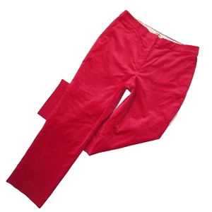 NWT J.Crew Collection Full-length Straight-leg Stretch Cotton Velvet Pants 16 - Picture 1 of 5