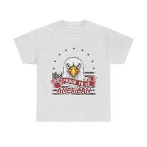 Proud To Be An American Eagle Patriotic USA Unisex Heavy Cotton Tee - Bild 1 von 21