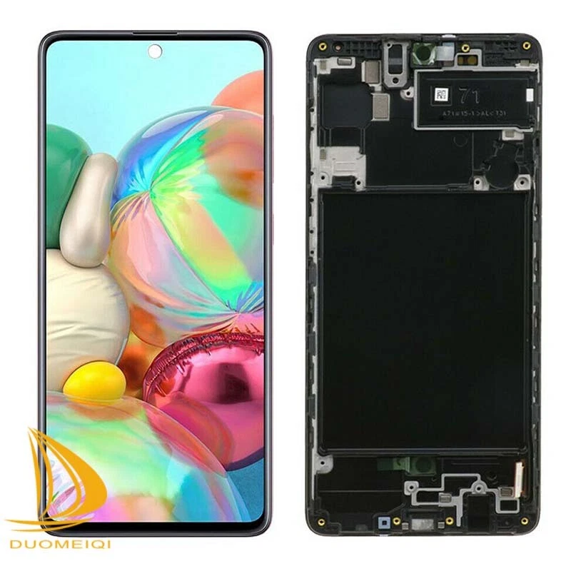 For Samsung Galaxy A71 A715 SM-A715F/DS LCD Display Screen Touch Digitizer Frame - Image 1 of 1