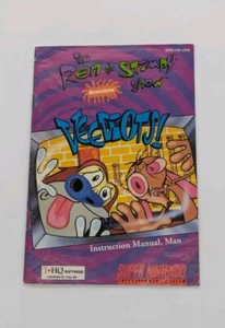 Ren and Stimpy Show Veediots! for SNES Manual Instruction Booklet Only Nintendo - Picture 1 of 7