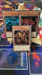 Götterkarten 3er Set Götter LDK2 Slifer Obelisk RA Deutsch NM Yu-Gi-Oh! - Bild 1 von 3