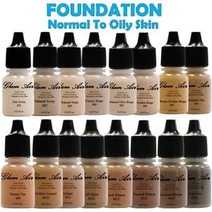 Glam Air Full Coverage Foundation Makeup Normal to Oily Skin 16 Shades - Picture 1 of 54