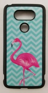 Universal grün Chevron maßgefertigt Flamingo Stoßfänger Schale Etui Abdeckung für LG G5 Handy - Bild 1 von 12