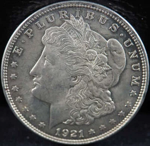 1921 P Morgan Silver Dollar Mint State (MS) - SKU 123US - Picture 1 of 2