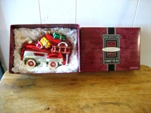 1998 Hallmark Keepsake Ornament 1955 Murray Fire Truck Blown Glass Christmas - Picture 1 of 5