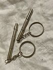 Handy Lot Of 2 Key Rings With Small Screwdrivers- Philips - Flathead + Allen
