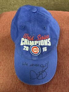 Dave Martinez - SIGNED 206 Cubs World Series Hat - Curated Memorabilia COA
