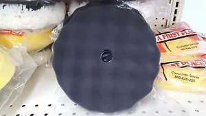 8" Foam Black Finishing Pads 2 pack Hook and Loop backing Compare to 3M #5725 - Picture 1 of 1