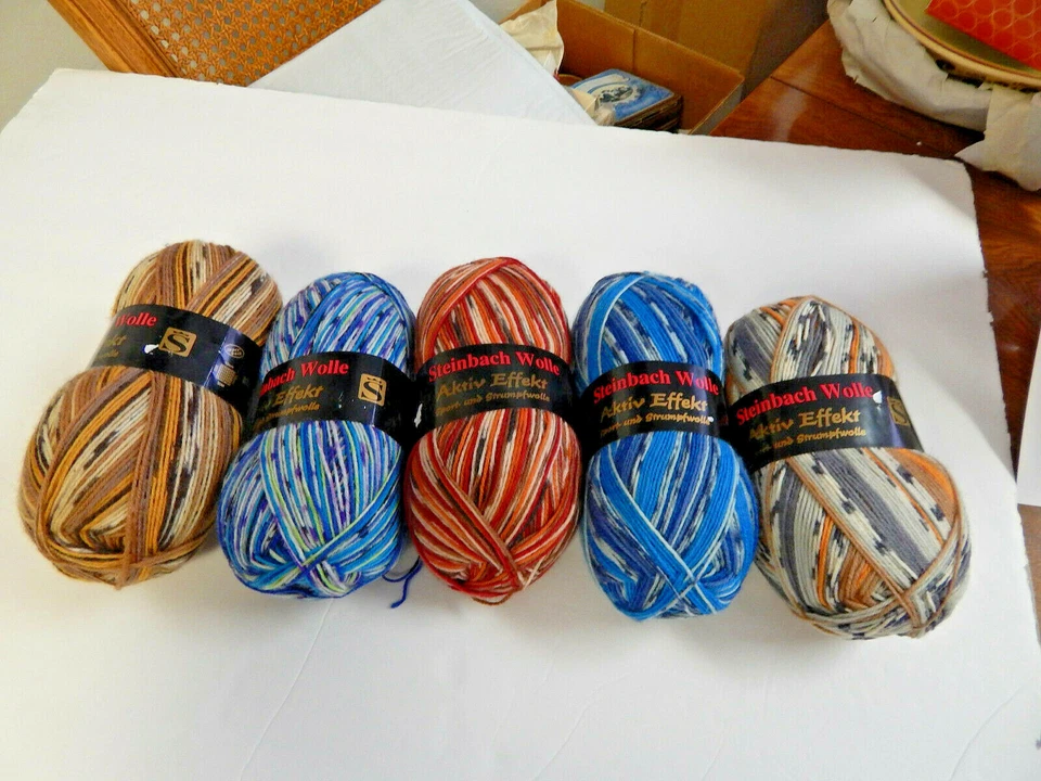 Steinbach Wolle Aktiv Effekt Sock Yarn  3 Colors - Image 1 of 1