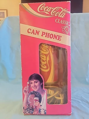 1992 Vintage COCA COLA CAN PHONE Model 5011 landline Arrow Trading China:NIB - Image 1 of 4