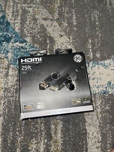 New GE Pro 25ft. HDMI Digital HD Cable with Ethernet Gold Plated Connectors