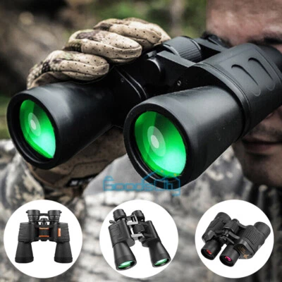 Binoculares militares 180x100 60x60 alta potencia visión diurna/baja noche caza y estuche Foto 1 de 4