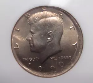 ERROR: BU 1990-P JFK Kennedy Half Dollar. 15% Off-Center. - Picture 1 of 6